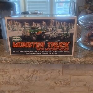 Hess Monster Truck with Motorcycles NWOT